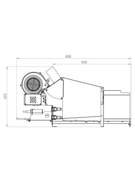 Пеллетная горелка Bioprom AIR Pellet Ceramic 100 кВт